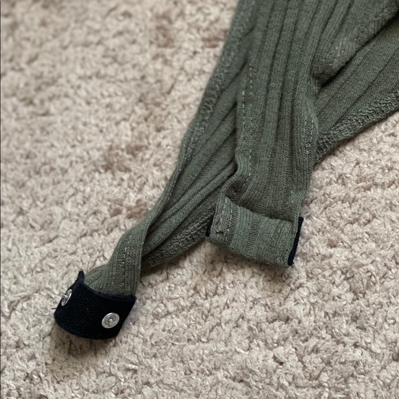 Green Wrap Front Bodysuit - Picture 2 of 2